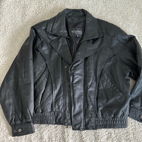 Black Leather Jacket by Wilson's Leather - Picture 1 of 10